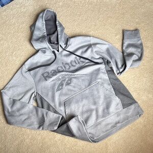Reebok Heather Gray Pullover Hoodie